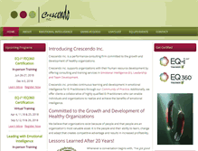 Tablet Screenshot of crescendoinc.com